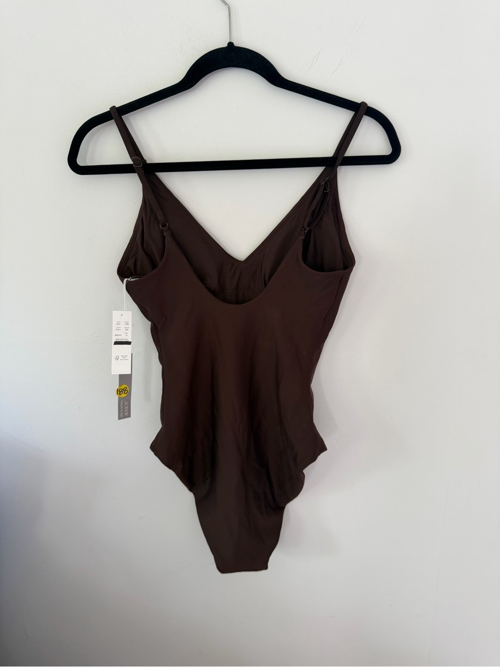 J. Crew Brown V-Neck One-Piece Swimsuit - Picture 8 of 8